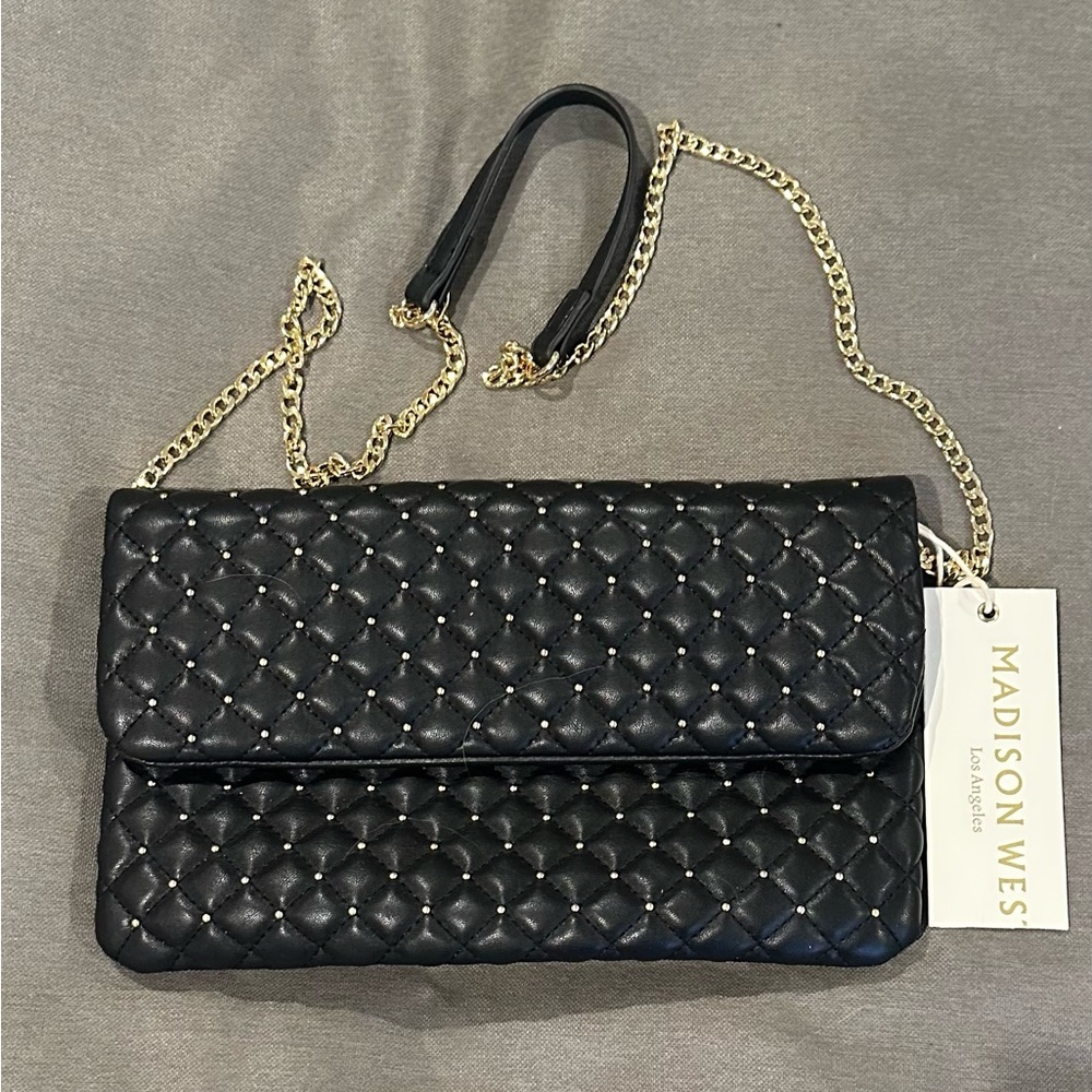 Madison West Quilted Chain Clutch / Crossbody – New with Tags